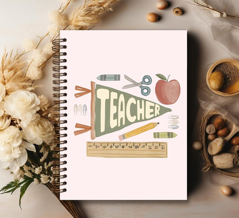 KDHTY Teacher notebook Teacher Gift Spiral Notebook,Thank You Gift for Teachers,Teachers Appreciation Gifts for Women,Best Teacher Gifts Notebooks for School Supplies,Home & Office,5.5x8.3 in - Image 3
